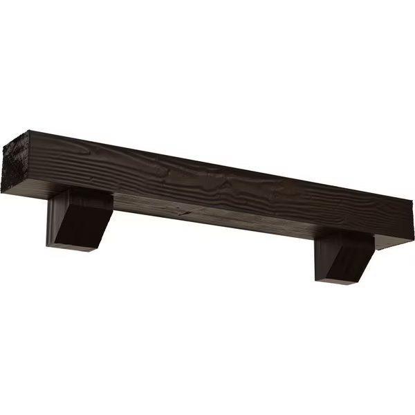 Kit w/ Ashford Corbels, NaturaL Mahogany, 8